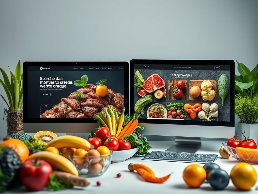 Criação de sites para Alimentação Saudável