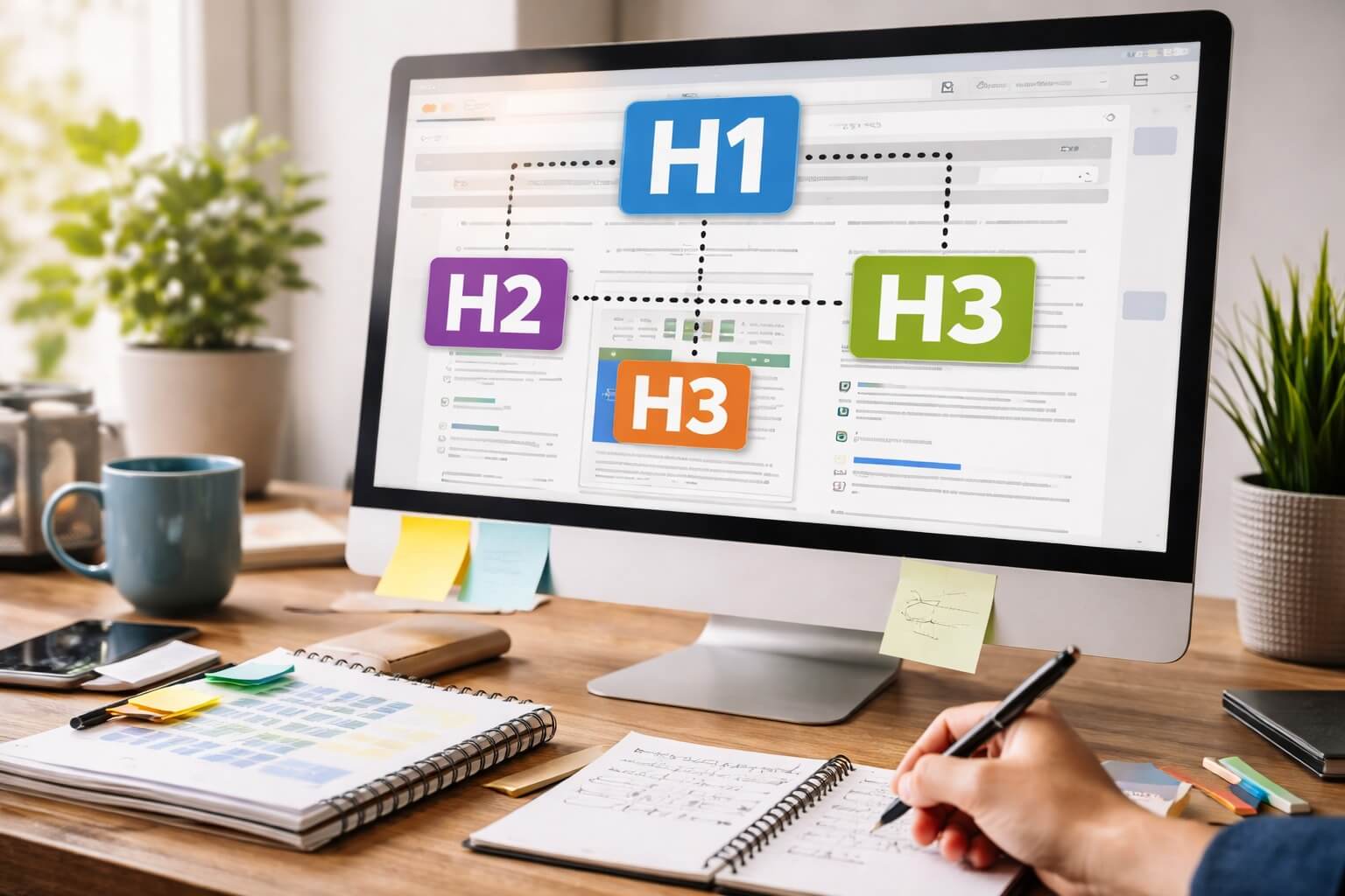 Hierarquia de Títulos: Como Usar H1, H2 e H3 Corretamente